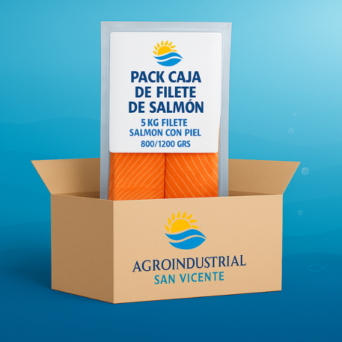 pack caja de filete de salmón